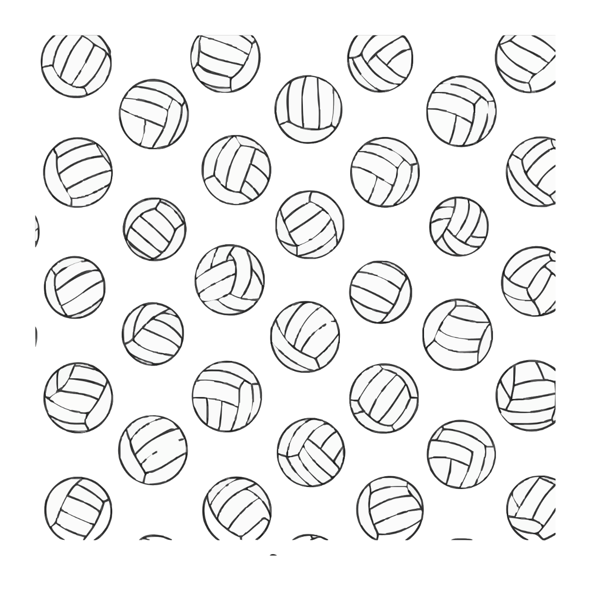Free Volleyball Pattern Clipart to Edit Online
