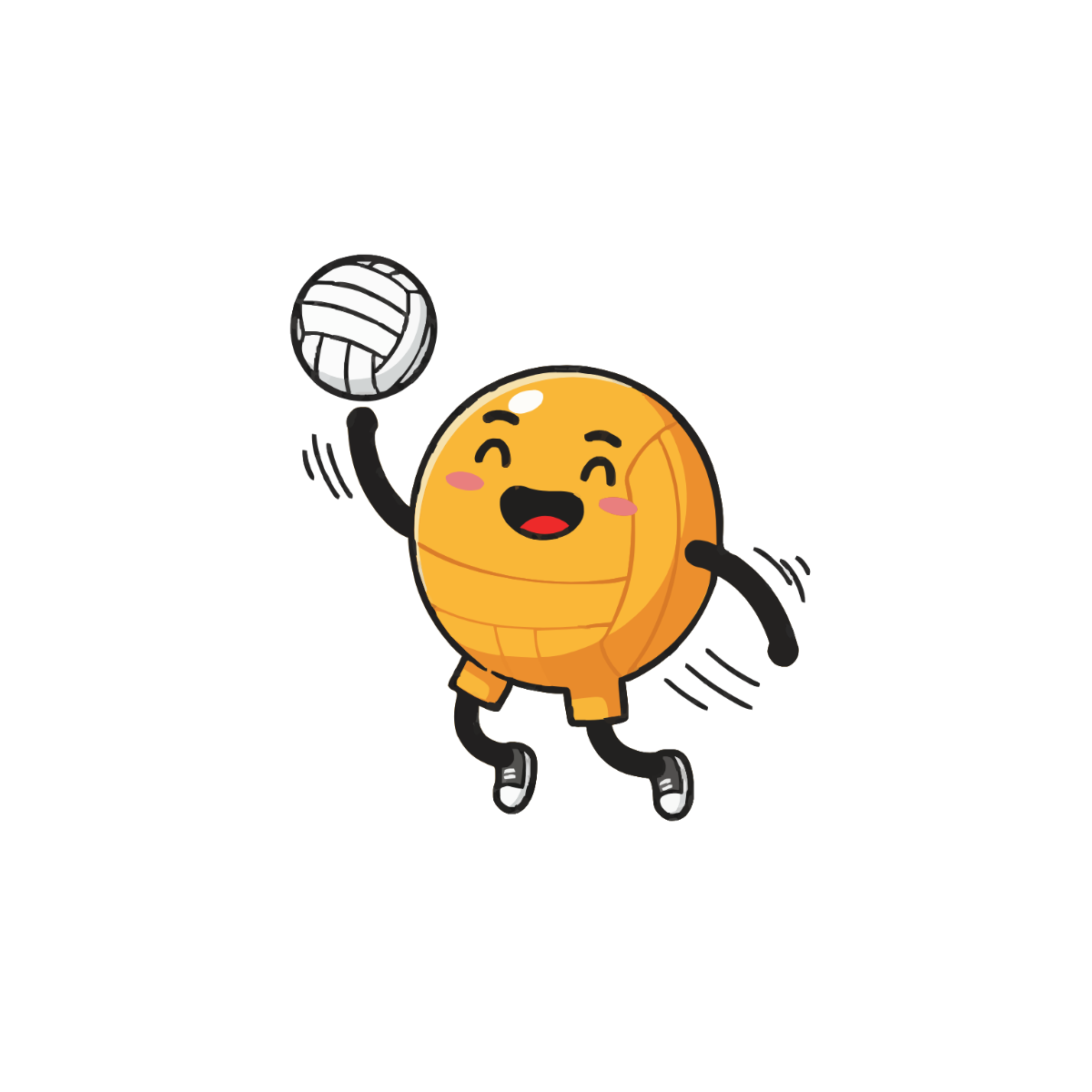 Free Volleyball Emoji Clipart to Edit Online