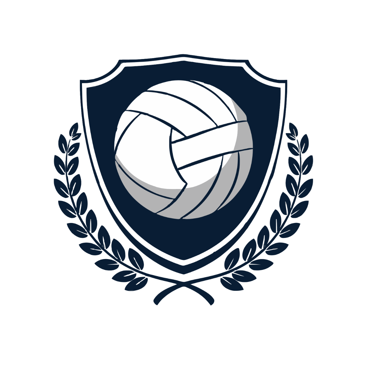 Free Volleyball Crest Clipart to Edit Online