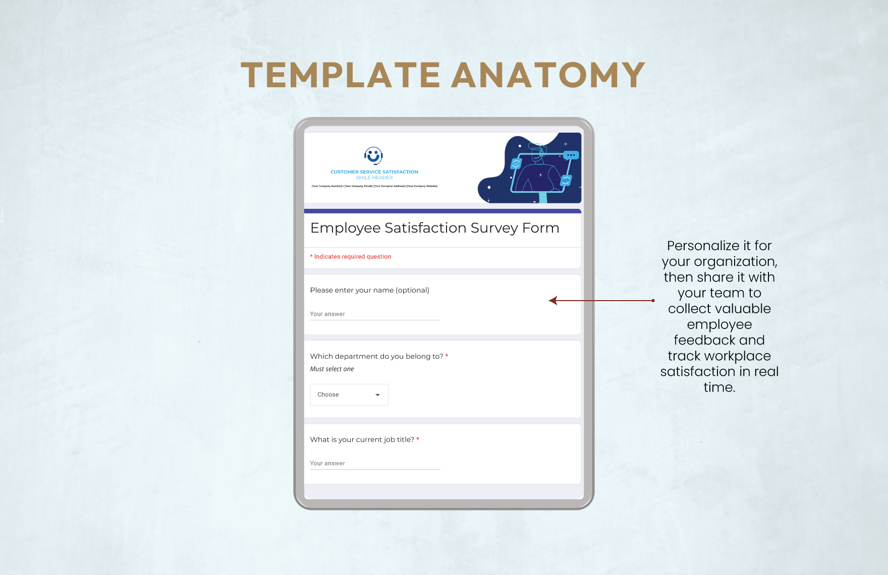 Employee Satisfaction Survey Form Template