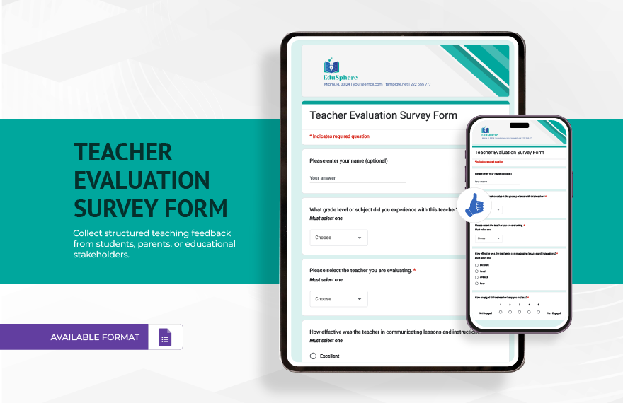 Employee Satisfaction Survey Form Template