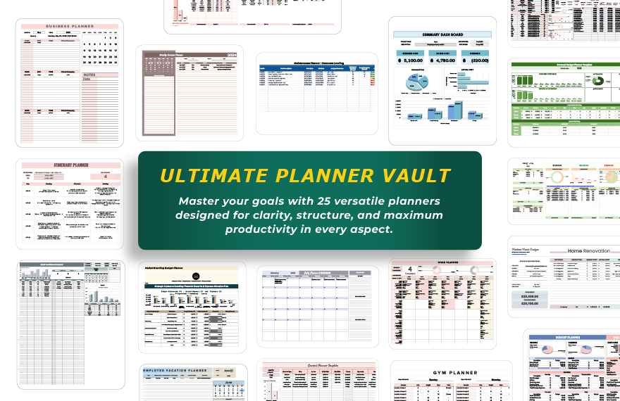 25-In-1 Ultimate Planner Vault
