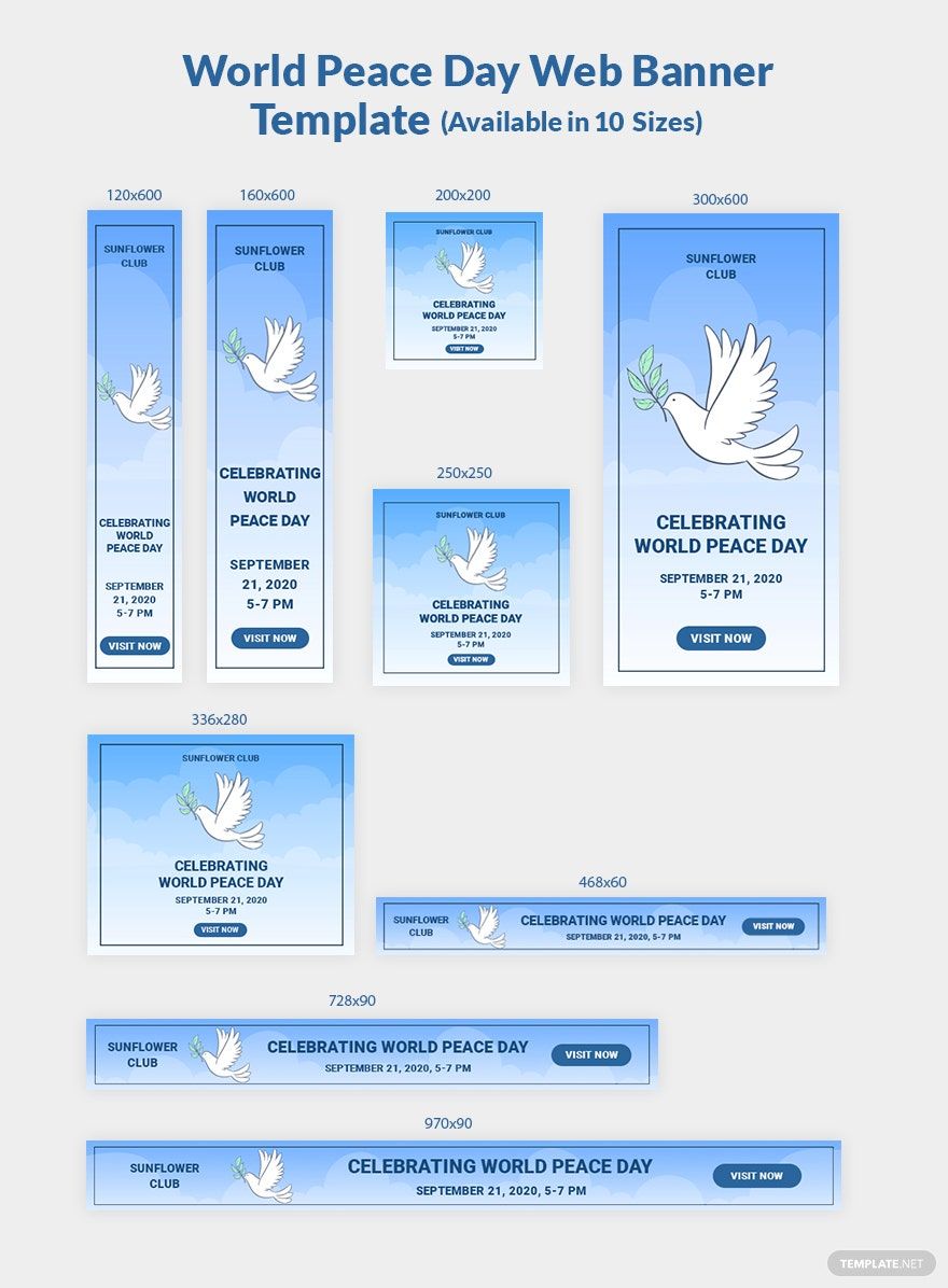 World Peace Day Web Banner Template