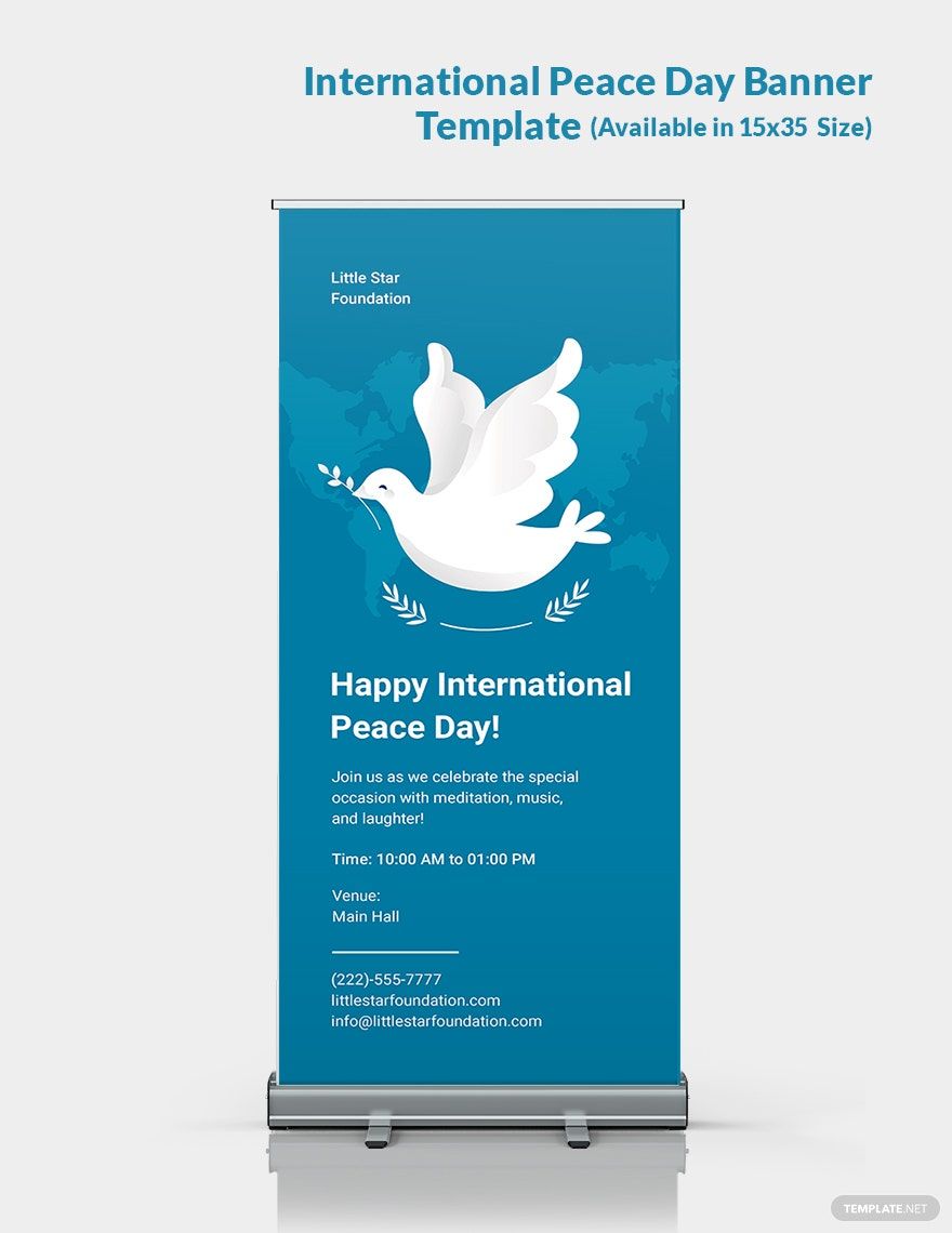 International Peace Day Banner Template