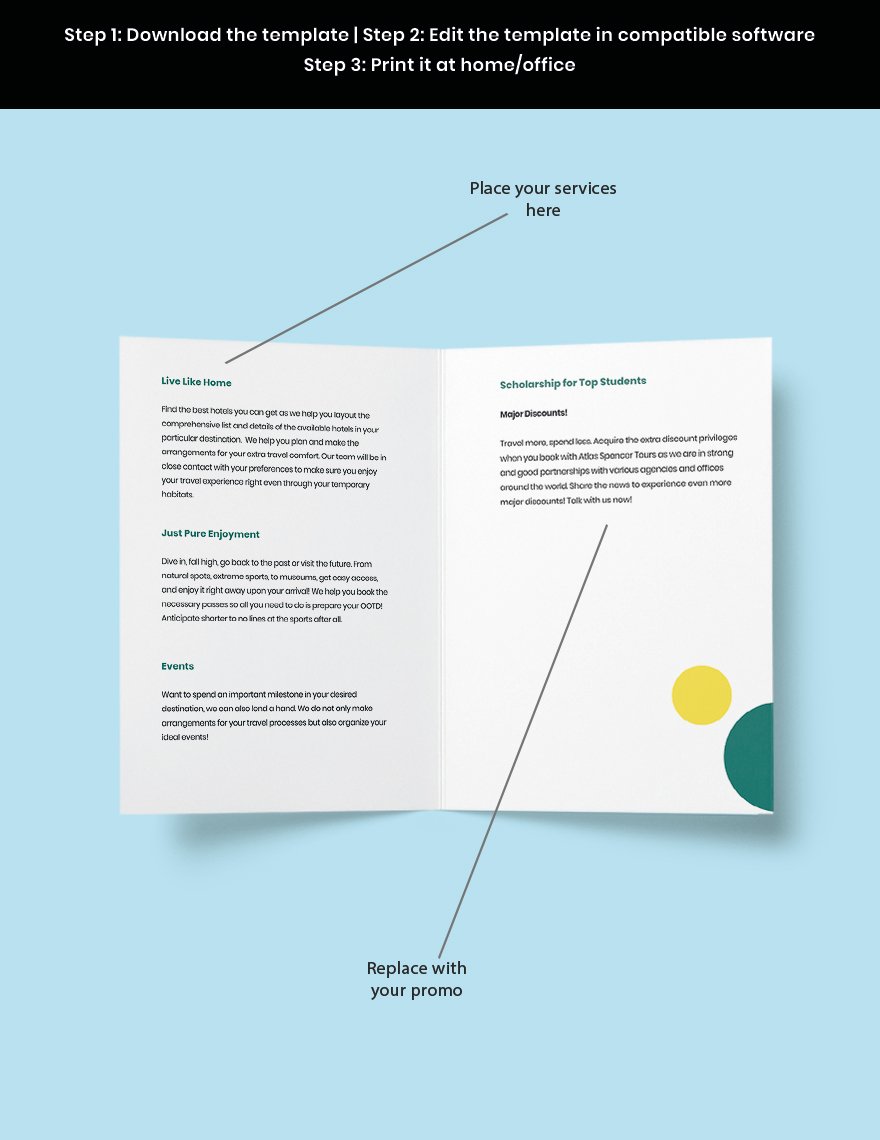 Sample Agency Bi-Fold Brochure Template