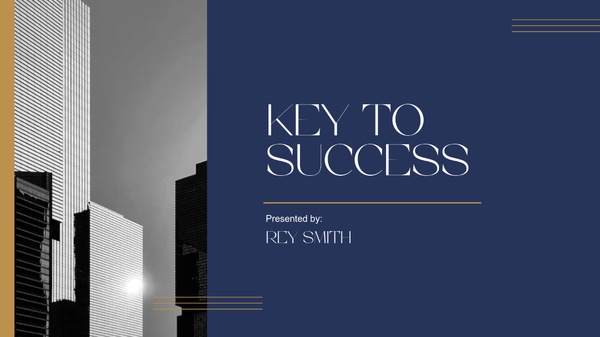 Free Sleek Slideshow Presentation to Edit Online