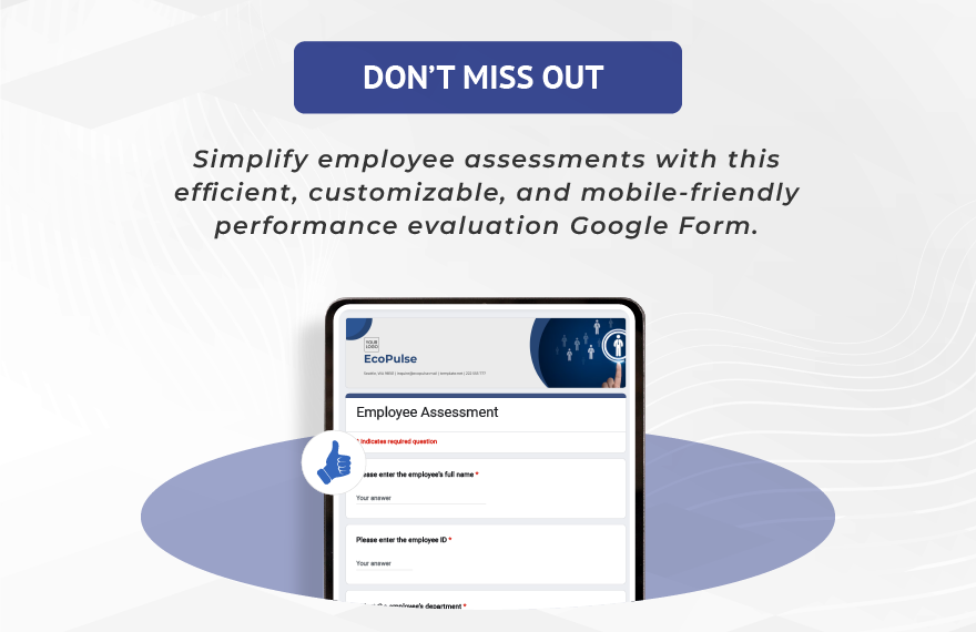 Employee Assessment Template
