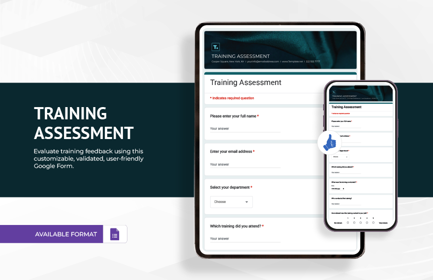 Training Assessment Template