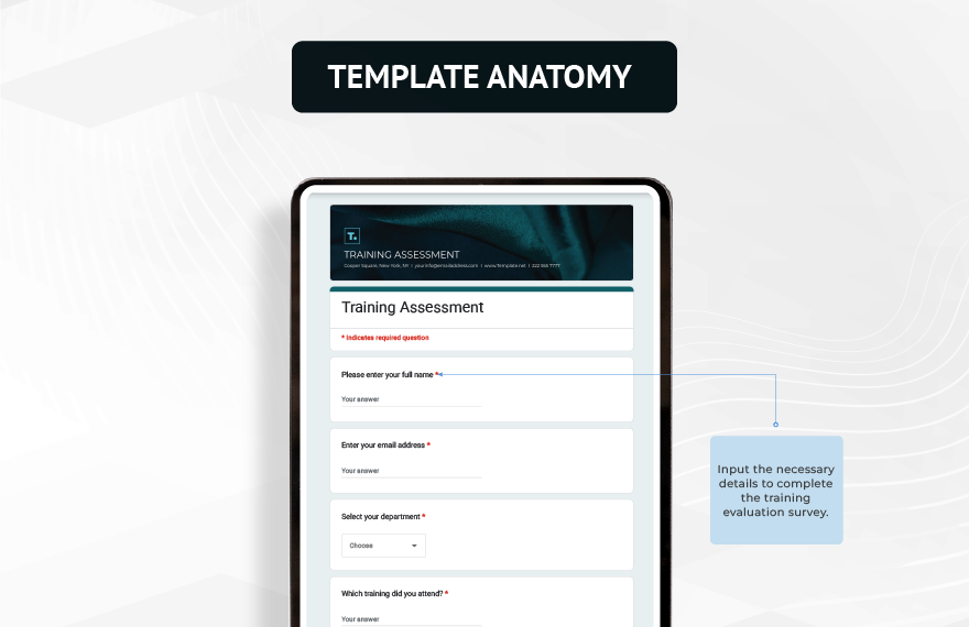 Training Assessment Template