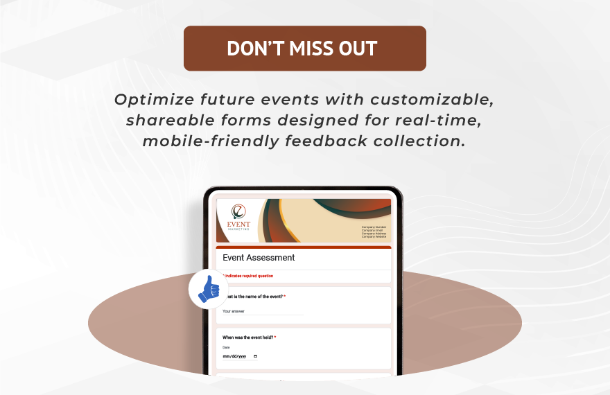 Event  Assessment Template