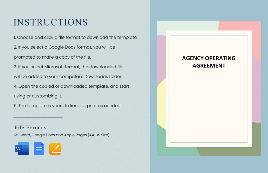 Simple Agency Agreement Template