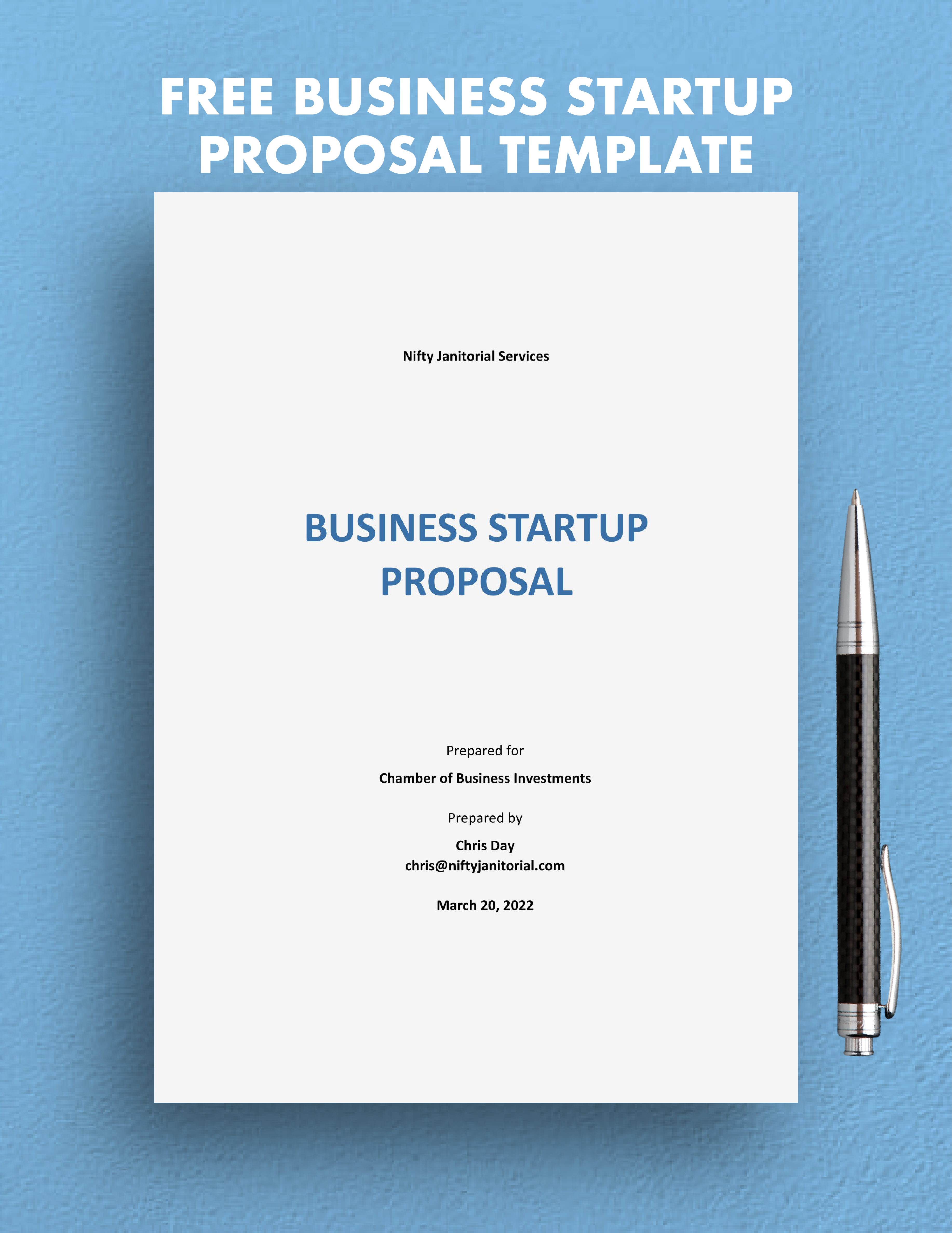 Free Business Startup Proposal Template Google Docs Word Apple 