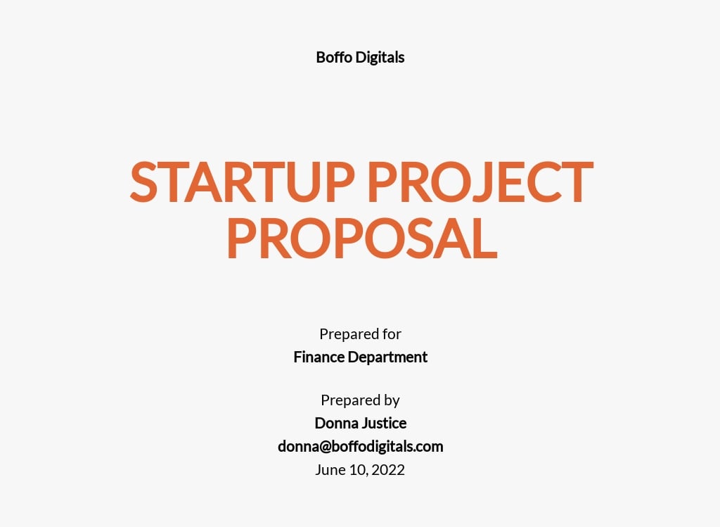 18  Startup Funding Proposal PDF Templates Free Downloads Template net