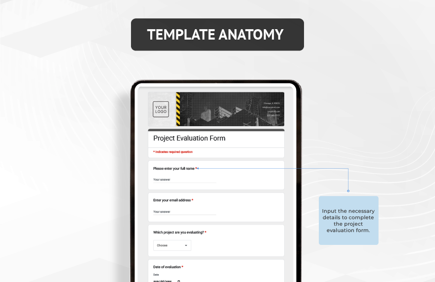 Project Evaluation Form Template