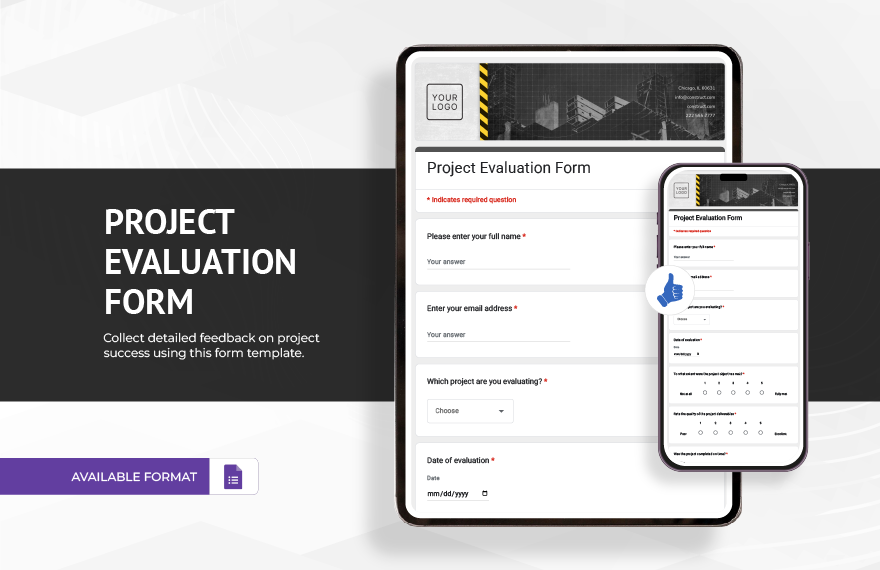 Project Evaluation Form Template