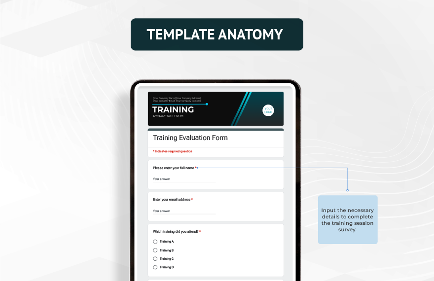 Training Evaluation Form Template