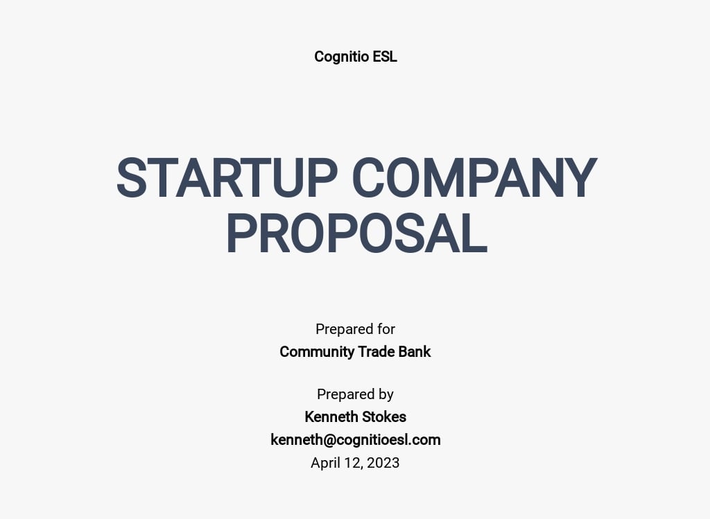 16+ FREE Startup Proposal Templates [Edit & Download]