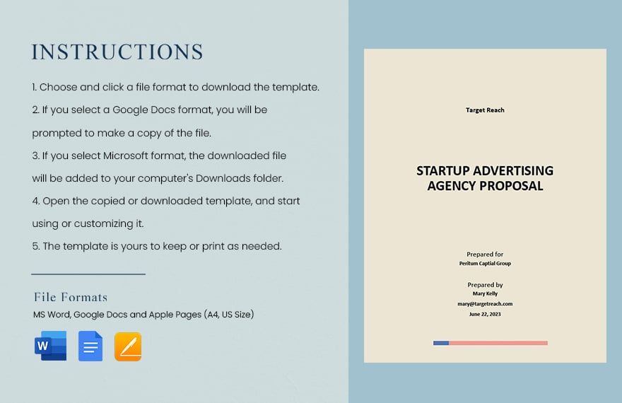 Startup Advertising Agency Proposal Template