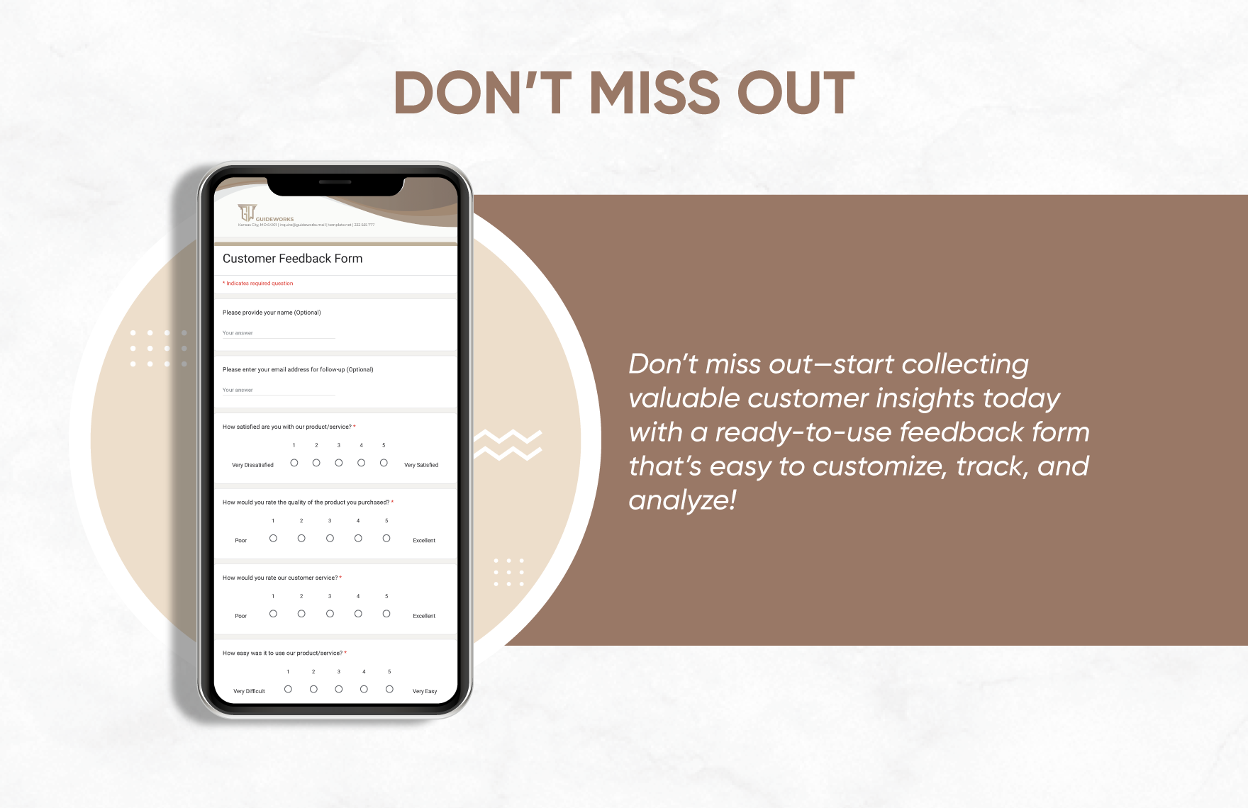Customer Feedback Form Template