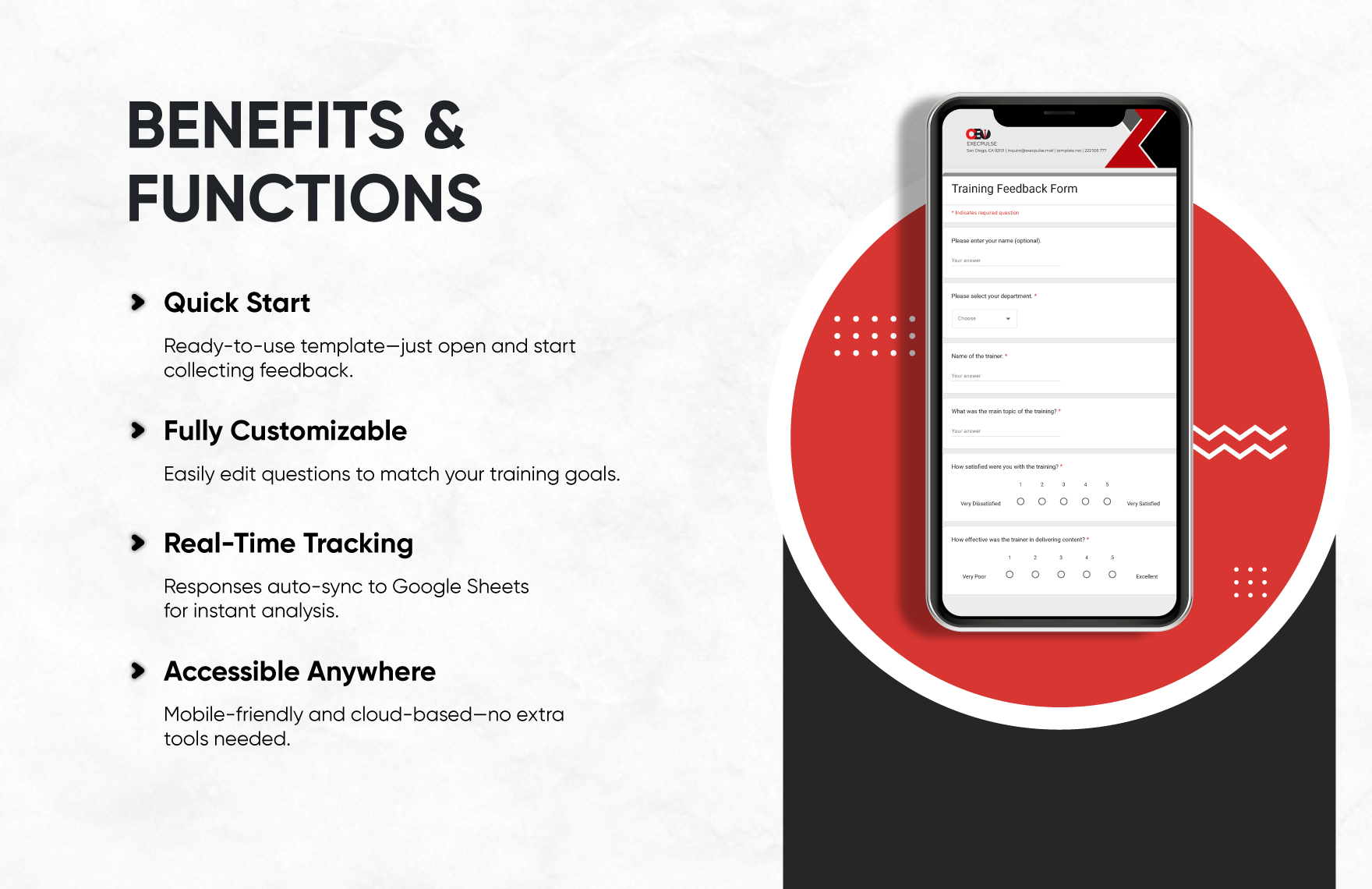 Training Feedback Form Template