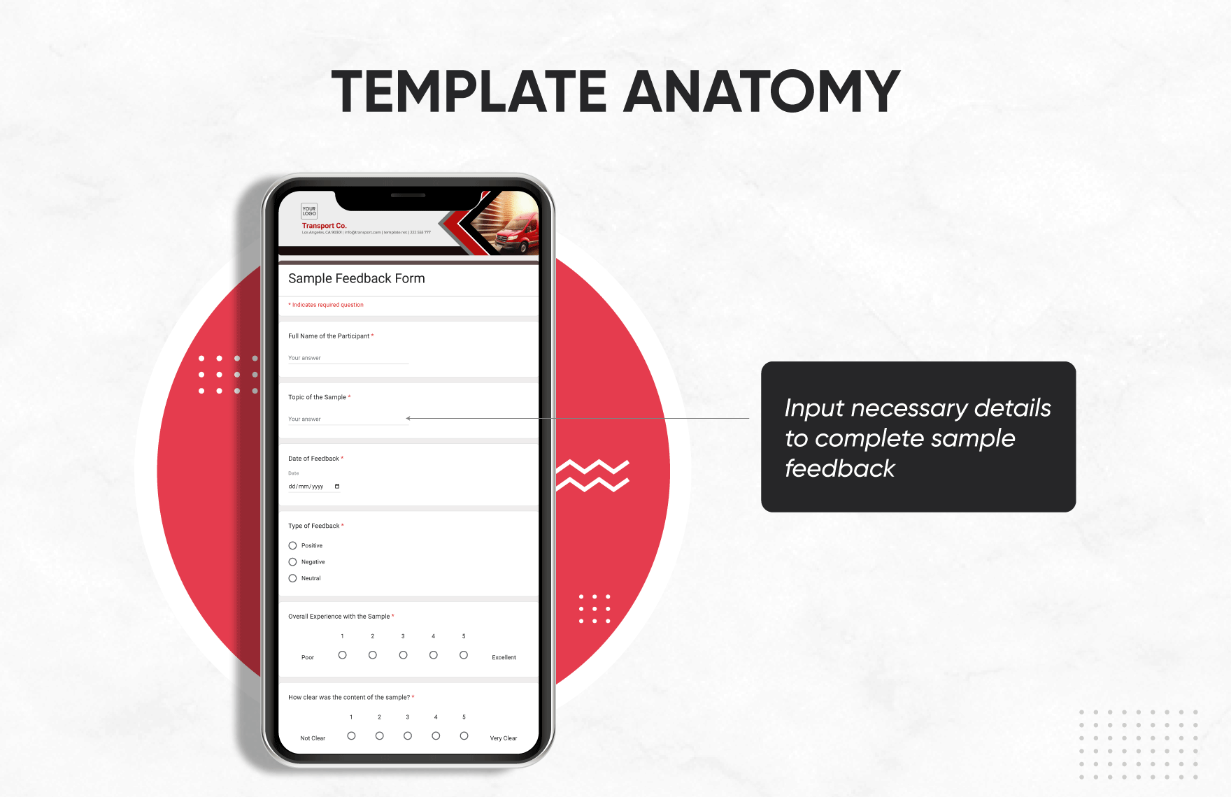 Sample Feedback Form Template