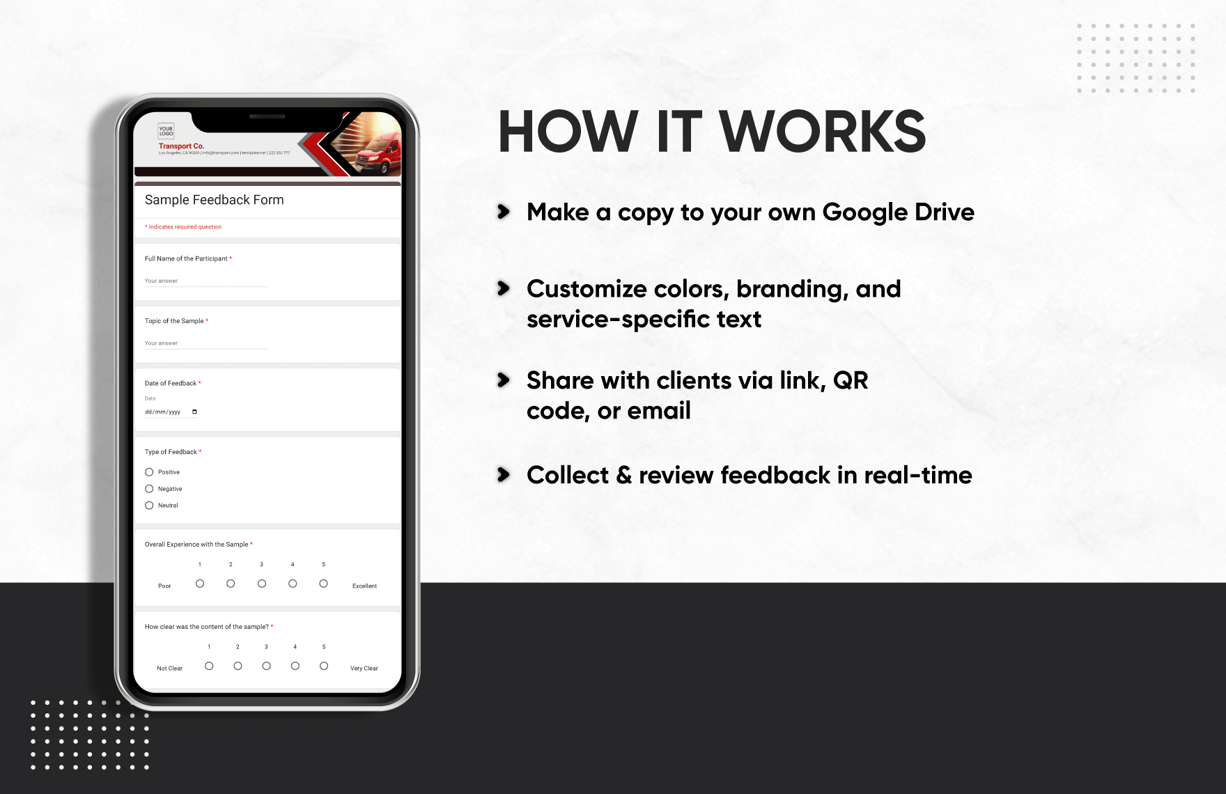 Sample Feedback Form Template
