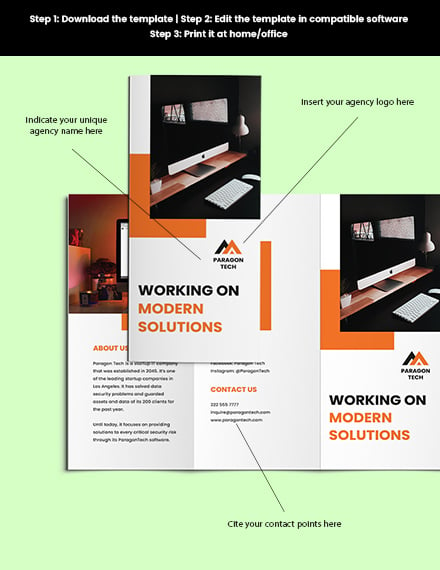 IT Startup Brochure Editable
