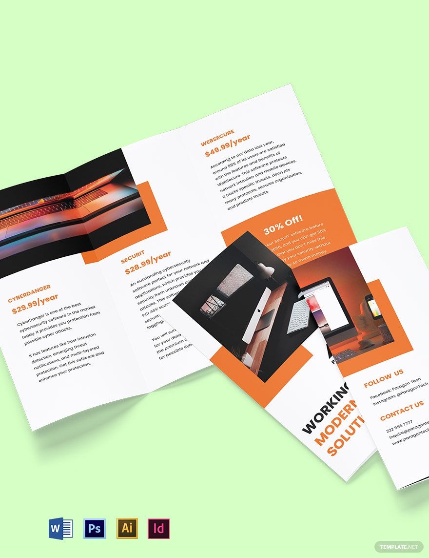 Free IT Startup Brochure Template