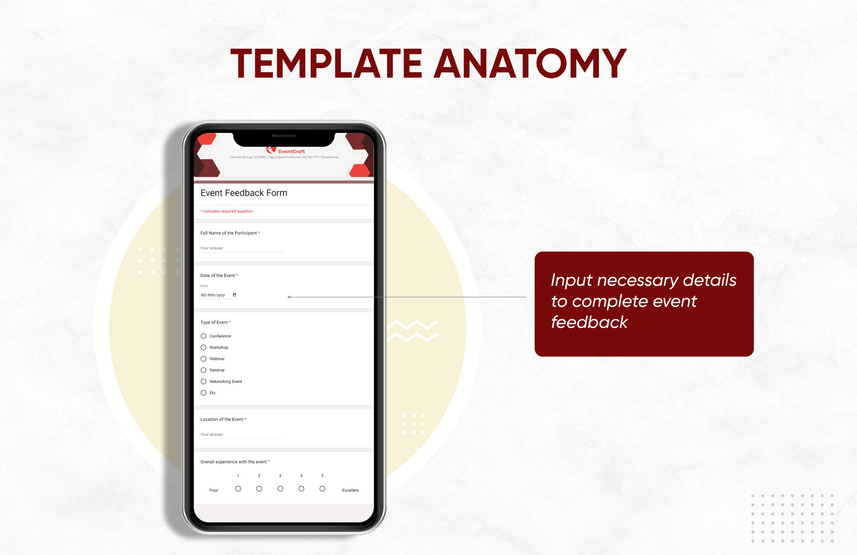 Event Feedback Form Template