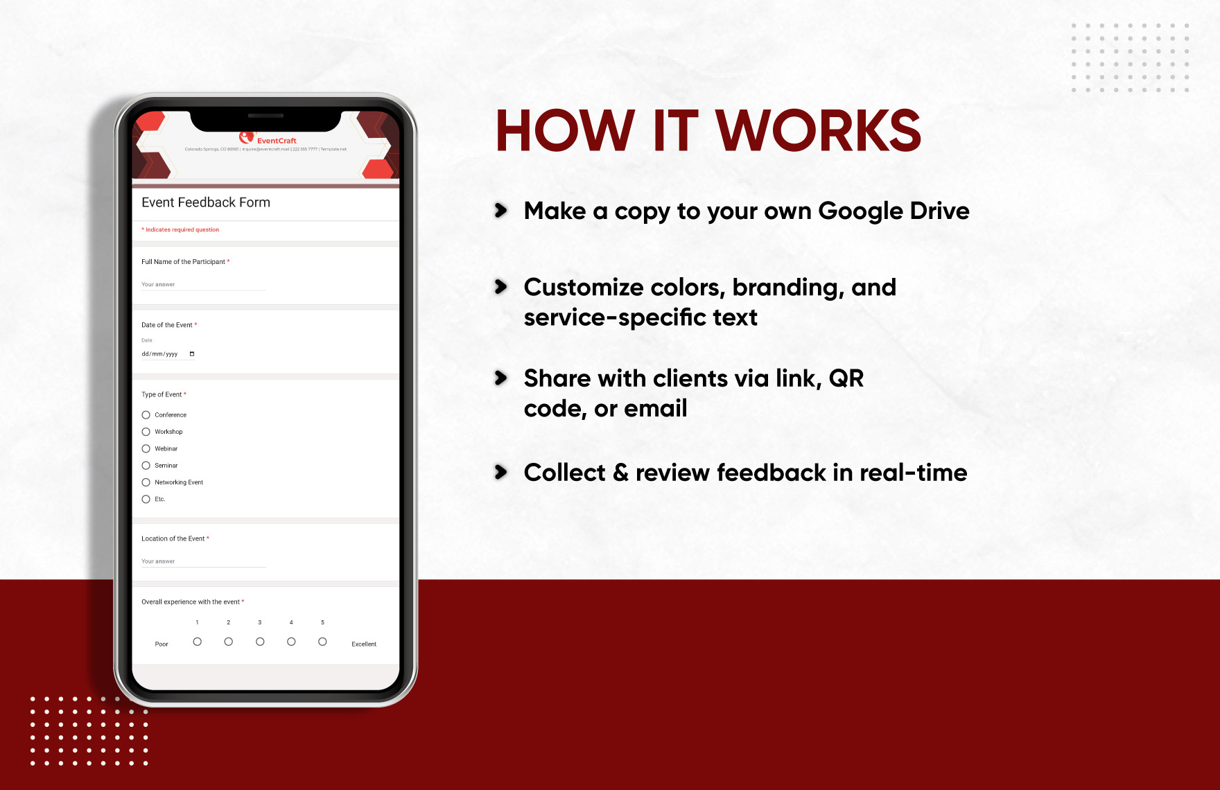 Event Feedback Form Template