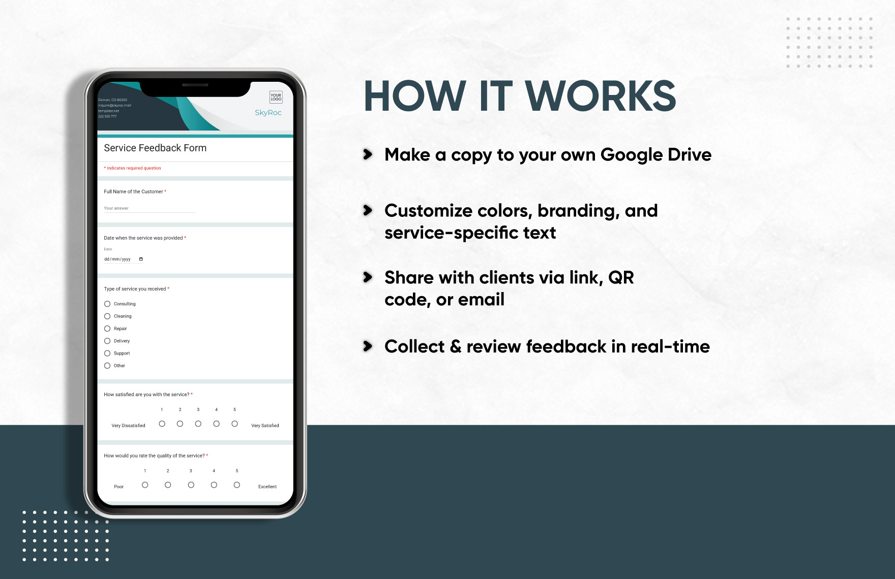 Service Feedback Form Template