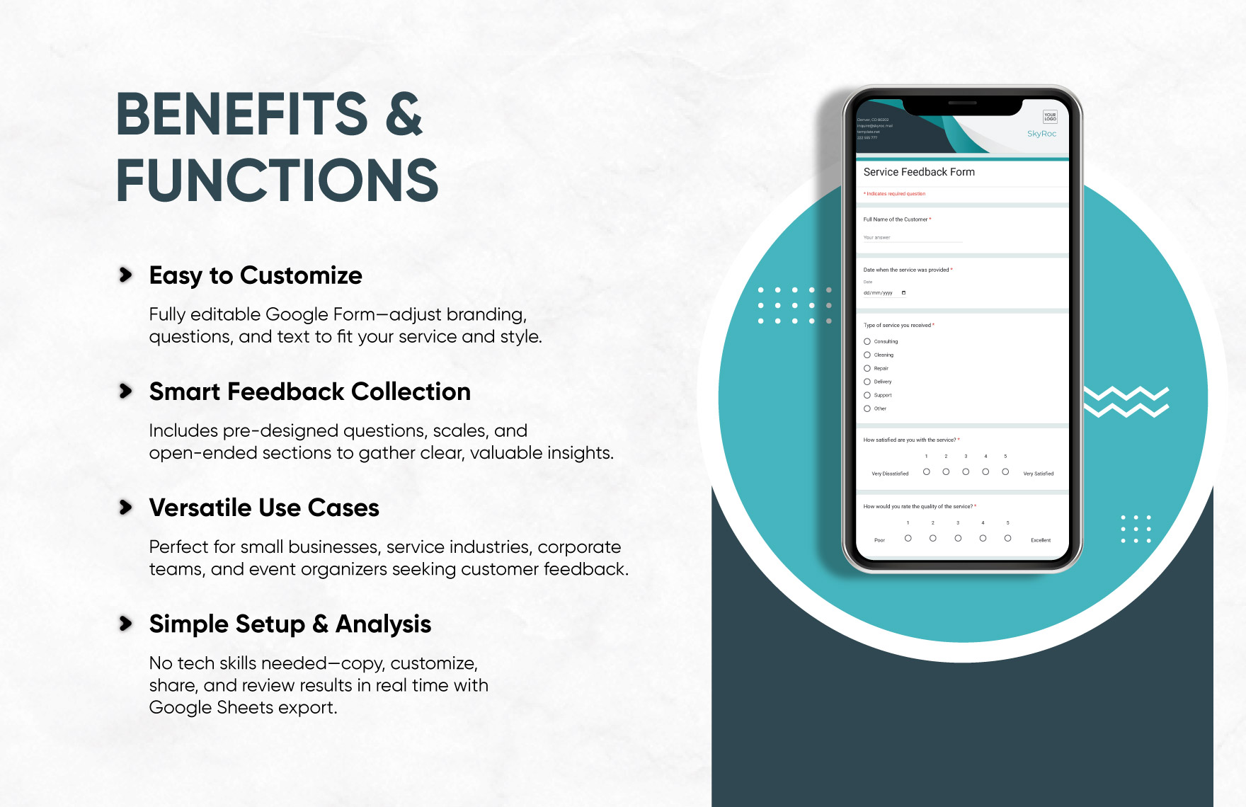 Service Feedback Form Template