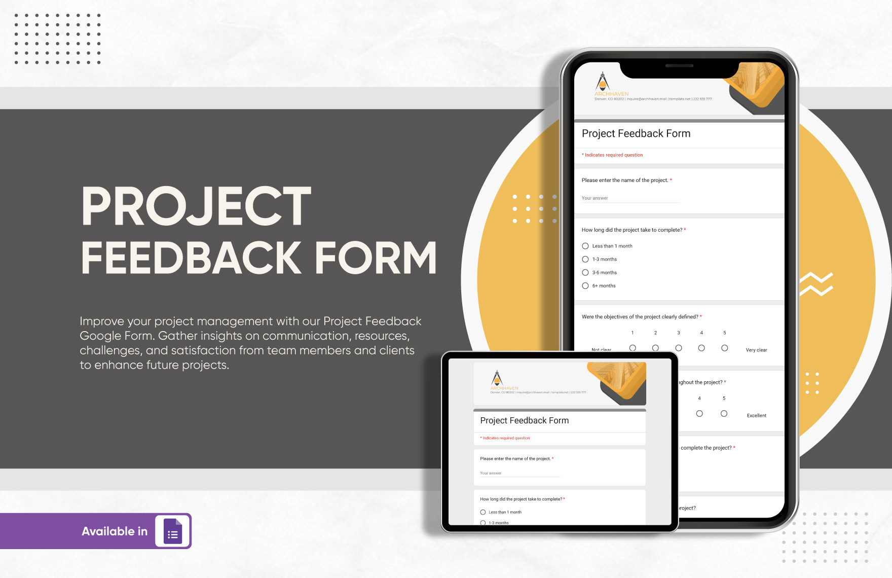 Project Feedback Form Template