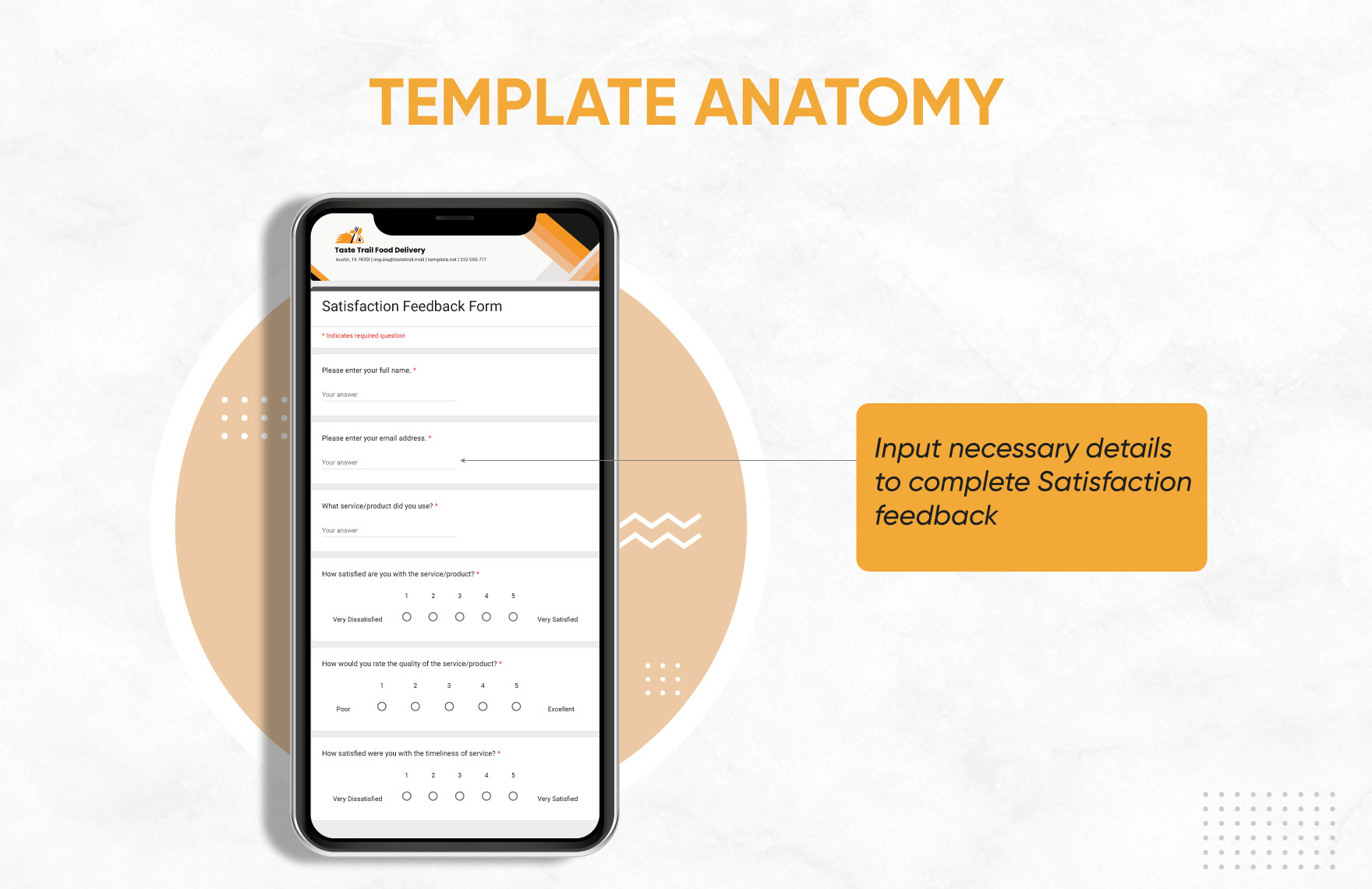 Satisfaction Feedback Form Template