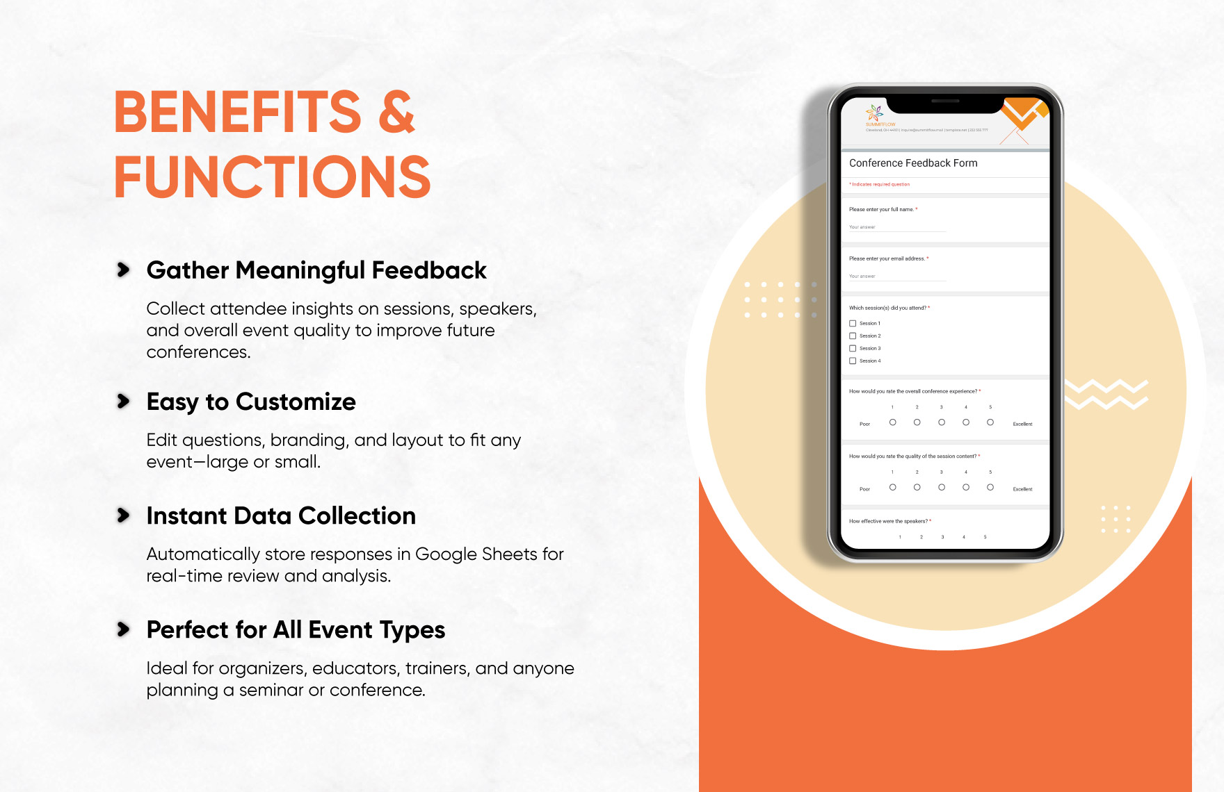 Conference Feedback Form Template