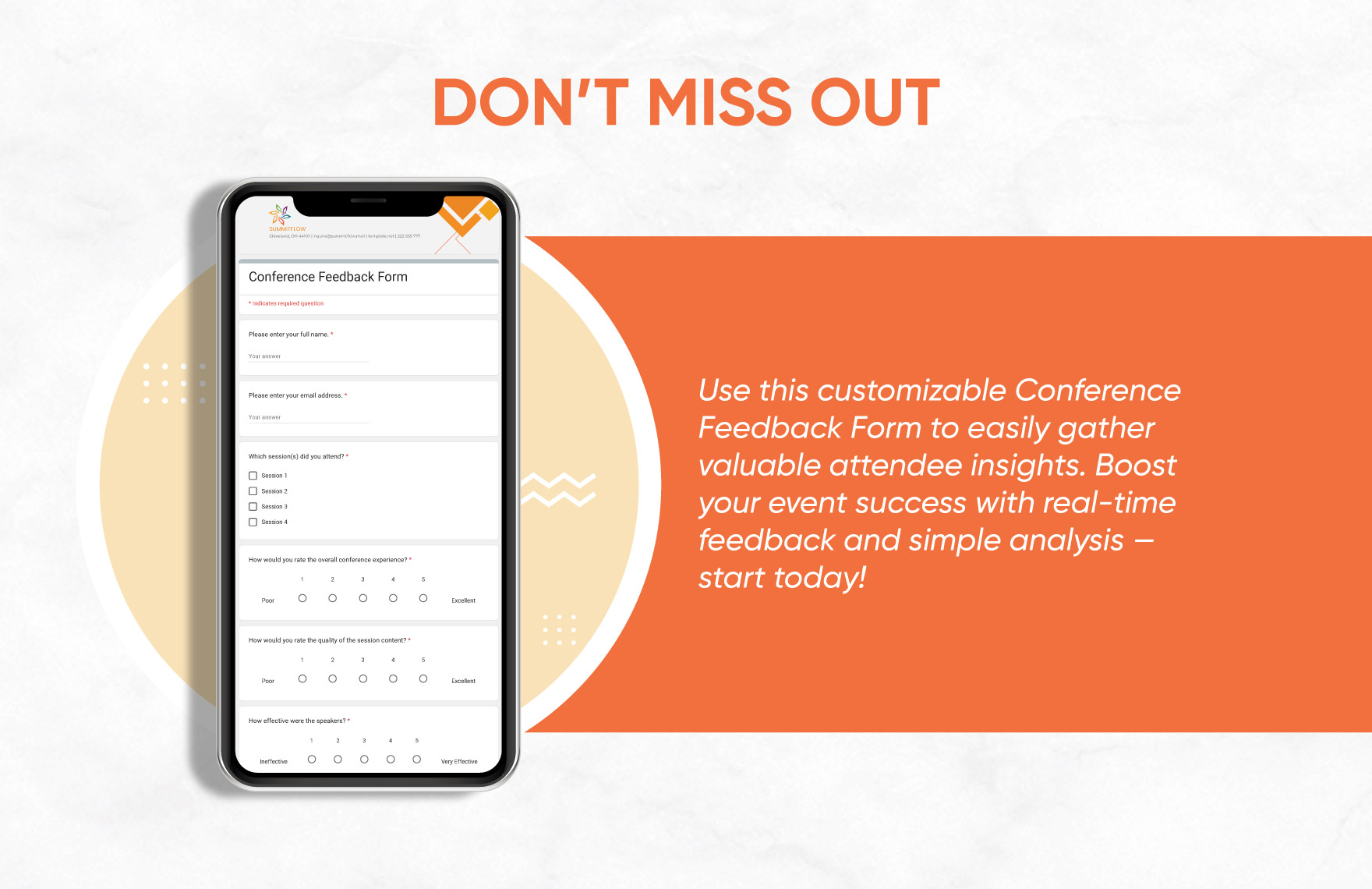 Conference Feedback Form Template