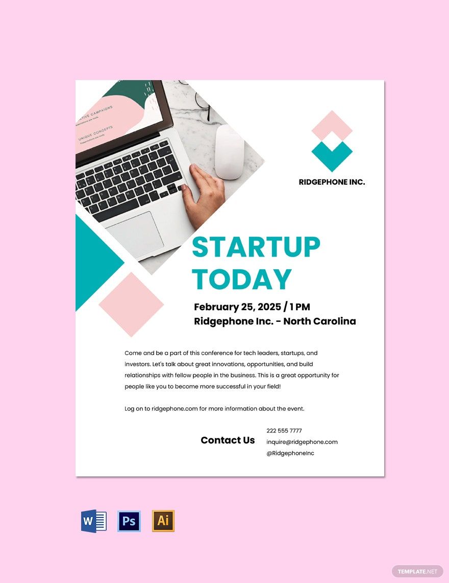 Startup Event Flyer Template