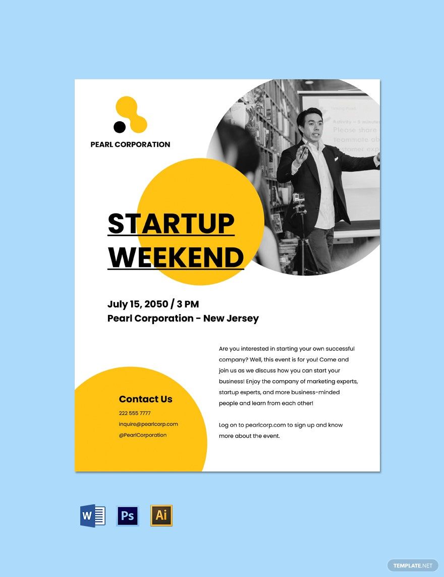 Startup Weekend Flyer Template