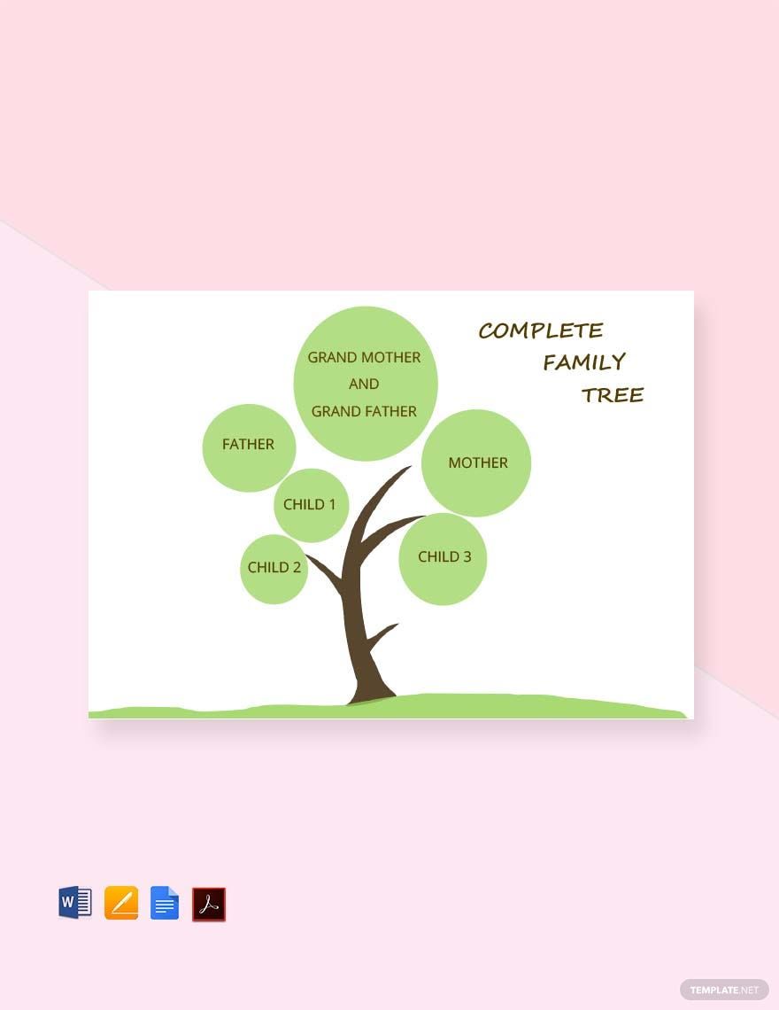Complete Family Tree Template
