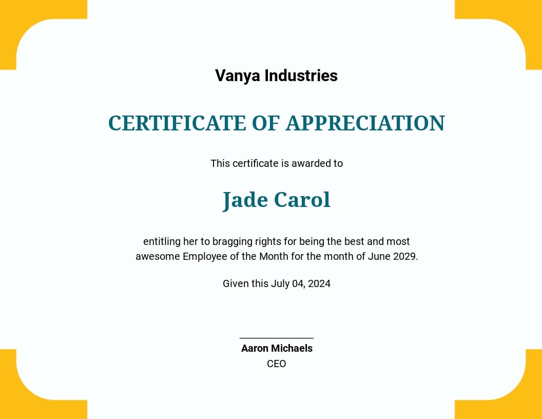Funny Employee of the Month Certificate Template.jpe