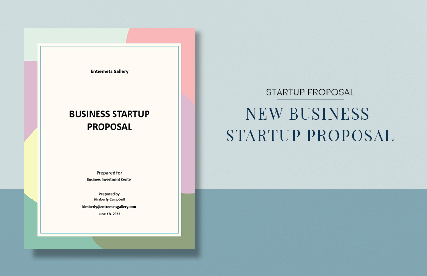 New Business Startup Proposal Template in Word, Google Docs, Apple Pages, InDesign