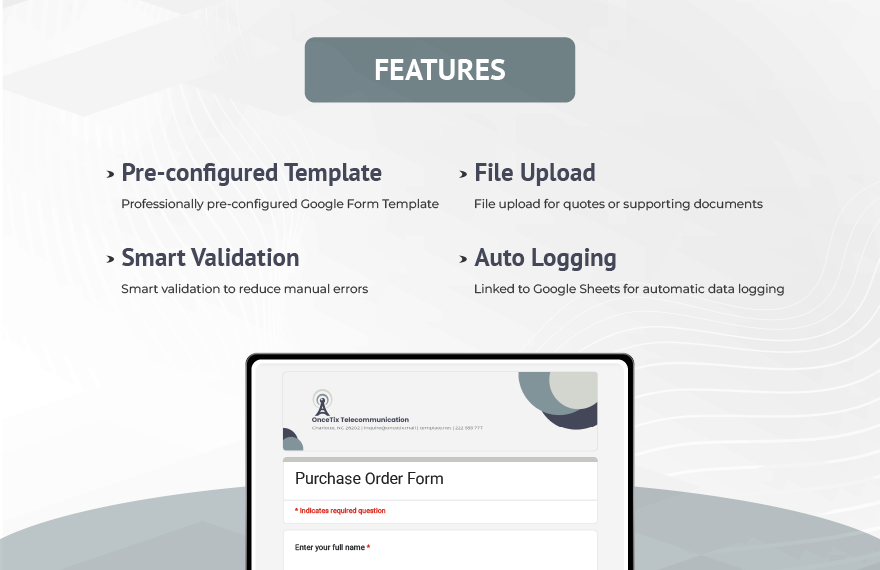 Purchase Order Form Template