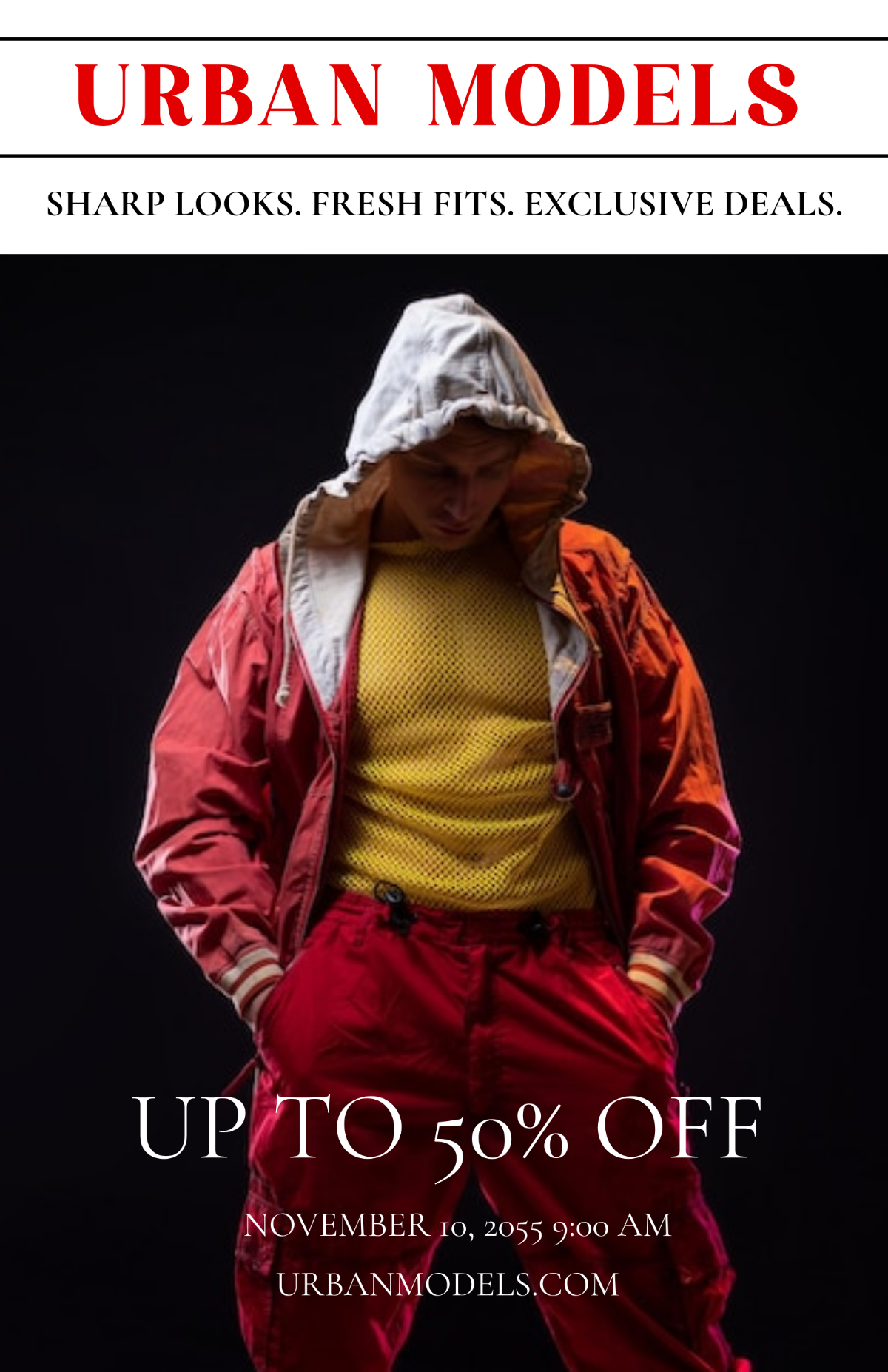 Free Men's Fashion Poster to Edit Online