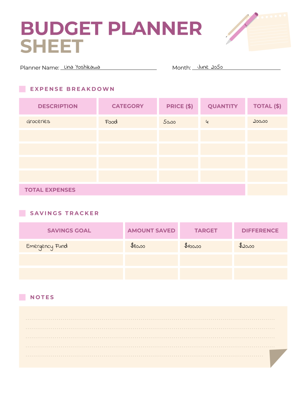 Free Budget Planner Templates To Customize Online Free Budget Planner Templates To Customize Online
