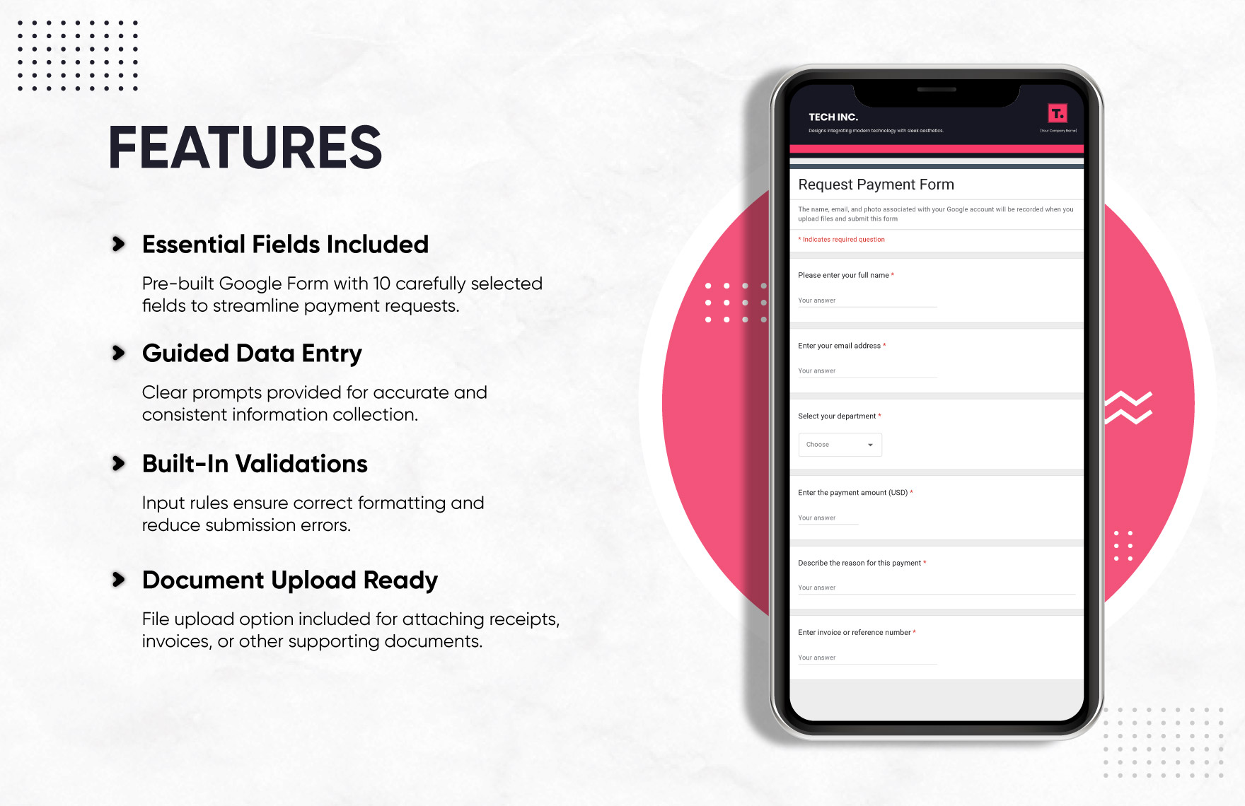Request Payment Form Template