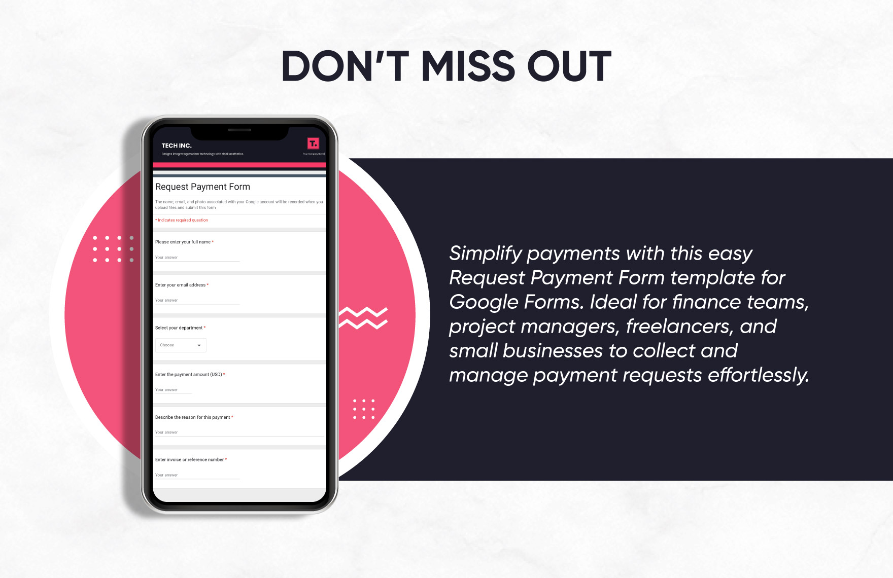 Request Payment Form Template
