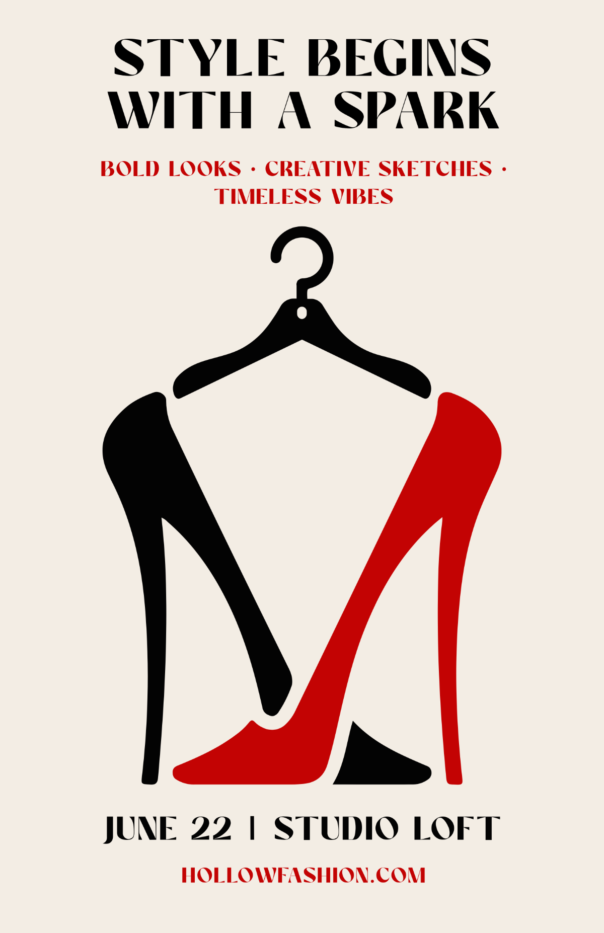 Free Simple Fashion Inspiration Poster to Edit Online