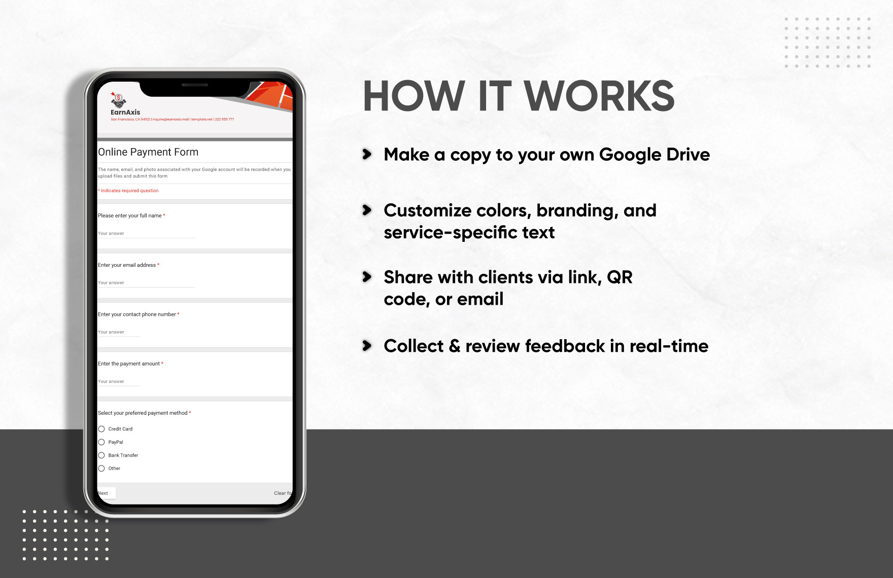 Online Payment Form Template