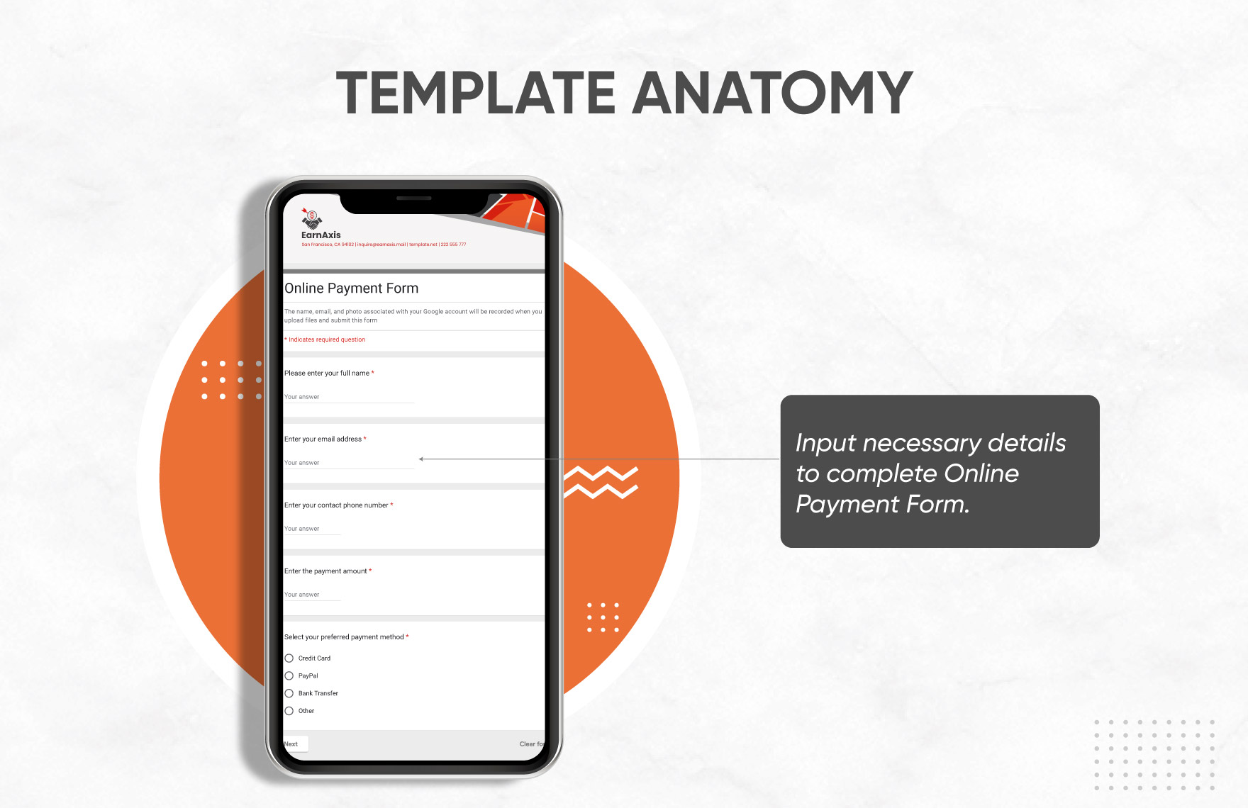 Online Payment Form Template