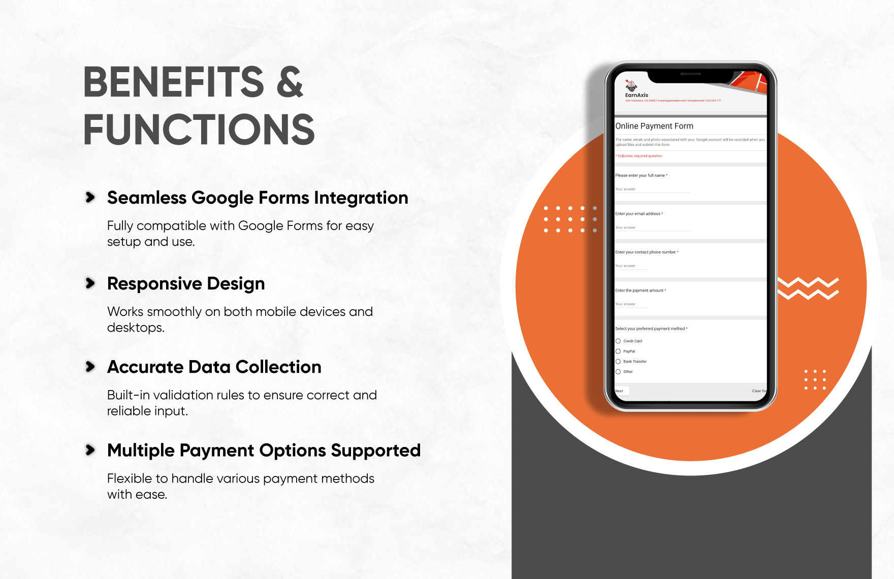 Online Payment Form Template